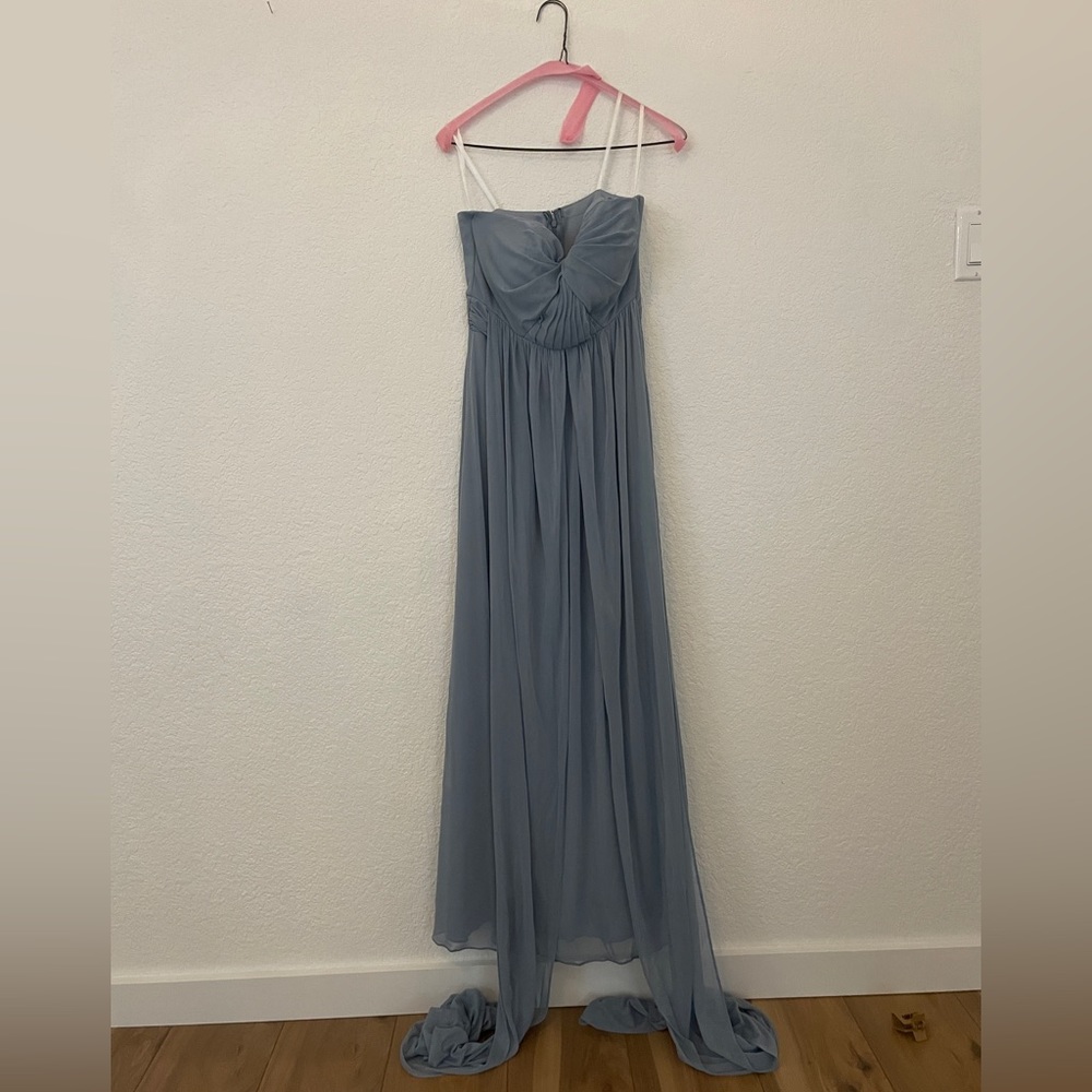 Dusty blue birdy grey size small- convertible dress
